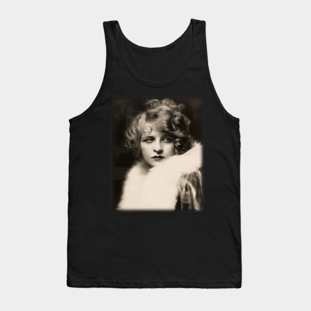 Vintage Woman Antique Photo Art Tank Top by PaperMoonGifts